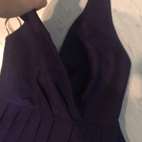 Halston Heritage purple halter dress - Picture 3 of 5